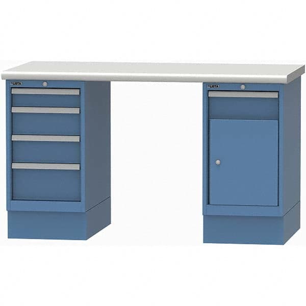 LISTA - Stationary Work Benches, Tables Type: Workstation Top Material: Plastic Laminate - Apex Tool & Supply