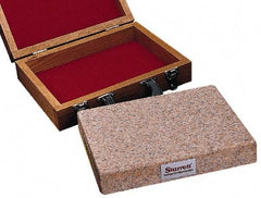Starrett - 12" Long x 8" Wide x 2" Thick, Granite Inspection Surface Plate - 0.0001" Unilateral Tolerance, Includes NIST Traceability Certificate - Apex Tool & Supply