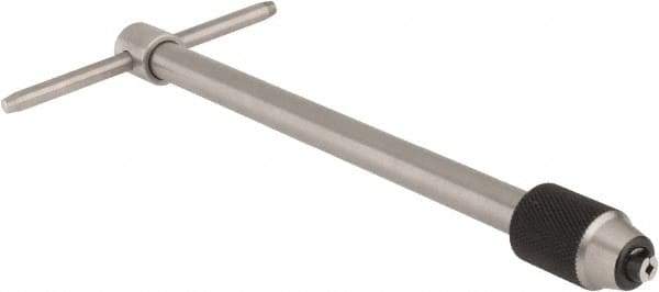 Starrett - 1/16 to 3/16" Tap Capacity, T Handle Tap Wrench - 6" Overall Length - Apex Tool & Supply