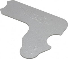 Starrett - 11/64 Inch Radius Gage - Satin Chrome Finish, Stainless Steel - Apex Tool & Supply