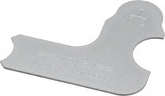 Starrett - 7/32 Inch Radius Gage - Satin Chrome Finish, Stainless Steel - Apex Tool & Supply