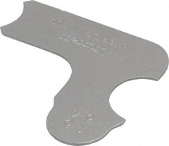 Starrett - 15/64 Inch Radius Gage - Satin Chrome Finish, Stainless Steel - Apex Tool & Supply