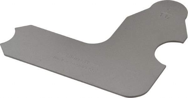 Starrett - 5/16 Inch Radius Gage - Satin Chrome Finish, Stainless Steel - Apex Tool & Supply