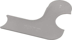 Starrett - 1/2 Inch Radius Gage - Satin Chrome Finish, Stainless Steel - Apex Tool & Supply