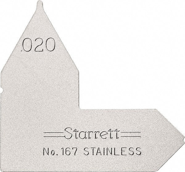 Starrett - Radius Gages Material: Stainless Steel Finish/Coating: Satin Chrome - Apex Tool & Supply