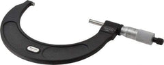 Starrett - 4 to 5" Range, 0.0001" Graduation, Mechanical Outside Micrometer - Ratchet Stop Thimble, Accurate to 0.0001", Digital Counter - Apex Tool & Supply
