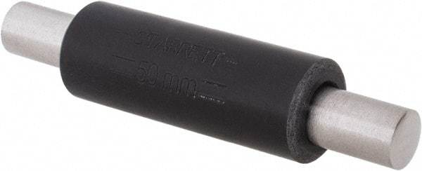 Starrett - 50mm Long, Spherical End Micrometer Calibration Standard - Use with Micrometers, Includes Heat Insulating Handle - Apex Tool & Supply