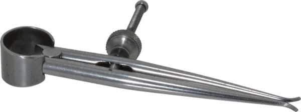 Starrett - 3 Inch Leg, Spring Joint, Ground Steel, Polished, Inside Caliper - 3 Inch Max Measurement, 75mm Max Measurement, Round Leg - Apex Tool & Supply