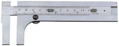Starrett - 0 to 3-1/2" Stainless Steel Vernier Caliper - 1/32" Graduation, 1-3/8" Jaw Depth, 0.001" Accuracy, Thumb Lock - Apex Tool & Supply