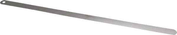Starrett - 0.03mm Thick x 1/2 Inch Wide x 300mm Leaf Length, Parallel Feeler Gage - Tempered Steel - Apex Tool & Supply