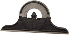 Starrett - 12 to 24 Inch Long Blade, Reversible Combination Square Protractor Head - Black Wrinkle Coated, Cast Iron - Apex Tool & Supply
