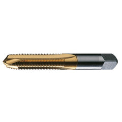 ‎#12-24 UNC 2 Flute H3 Plug HSS Standard Spiral Point Tap- TiN - Exact Industrial Supply