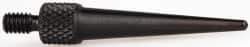 Starrett - #4-48, 1/16" Ball Diam, Steel Tapered Contact Point - 1" Contact Point Length, Use with AGD Dial Indicators - Apex Tool & Supply