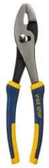 Irwin - 10" OAL, 1-3/4" Jaw Length, 7/16" Jaw Width, Slip Joint Pliers - 2 Positions, Self Gripping Jaw, Round Head, Standard Tool, Wire Cutting Shear - Apex Tool & Supply