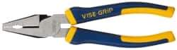 Irwin - 8" OAL, 1-3/8" Jaw Length x 1-1/4" Jaw Width, Combination Pliers - Combination Jaw, ProTouch Handles - Apex Tool & Supply