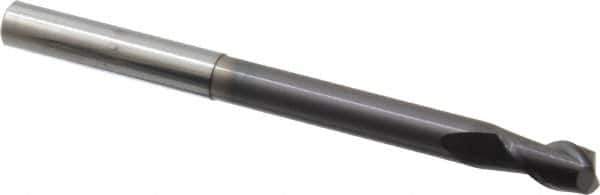 Accupro - 8mm, 14mm LOC, 8mm Shank Diam, 100mm OAL, 2 Flute, Solid Carbide Square End Mill - Single End, AlTiN Finish, Spiral Flute, 40° Helix, Centercutting, Right Hand Cut, Right Hand Flute - Apex Tool & Supply