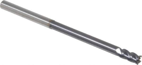 Accupro - 6mm, 12mm LOC, 6mm Shank Diam, 100mm OAL, 4 Flute, Solid Carbide Square End Mill - Single End, AlTiN Finish, Spiral Flute, 40° Helix, Centercutting, Right Hand Cut, Right Hand Flute - Apex Tool & Supply