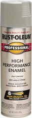 Rust-Oleum - Light Machinery Gray, Gloss, Rust Proof Enamel Spray Paint - 14 Sq Ft per Can, 15 oz Container, Use on Multipurpose - Apex Tool & Supply