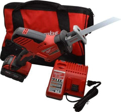 Milwaukee Tool - 18V, 0 to 3,000 SPM, Cordless Reciprocating Saw - 3/4" Stroke Length, 13" Saw Length, 1 Lithium-Ion Battery Included - Apex Tool & Supply