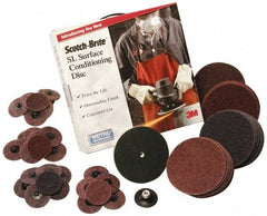 3M - 7" Diam, Aluminum Oxide Hook & Loop Disc - Coarse Grade, Nonwoven, Series SL-DH - Apex Tool & Supply