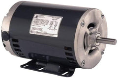 US Motors - 1.5 hp, ODP Enclosure, Auto Thermal Protection, 1,725 RPM, 200-230/460 Volt, 60 Hz, Three Phase Standard Efficient Motor - Size 56HZ Frame, Hub/Stud Mount, 1 Speed, Ball Bearings, 5.0/2.5 Full Load Amps, B Class Insulation, Reversible - Apex Tool & Supply