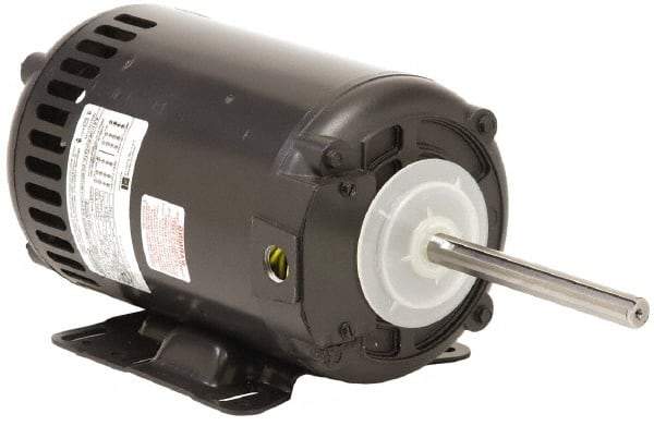 US Motors - 1 hp, OPAO Enclosure, Auto Thermal Protection, 1,140 RPM, 208-230/460 Volt, 60 Hz, Three Phase Standard Efficient Motor - Size 56HZ Frame, Rigid Mount, 1 Speed, Ball Bearings, 7.2/3.6 Full Load Amps, B Class Insulation, Reversible - Apex Tool & Supply