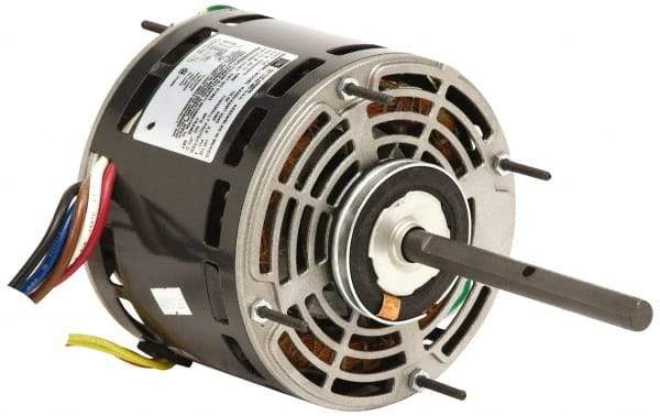 US Motors - 3/4 hp, OPAO Enclosure, Auto Thermal Protection, 1,075 RPM, 115 Volt, 60 Hz, Single Phase Permanent Split Capacitor (PSC) Motor - Size 48YZ Frame, Ring/Stud Mount, 4 Speed, Sleeve Bearings, 10.6 Full Load Amps, B Class Insulation, Reversible - Apex Tool & Supply