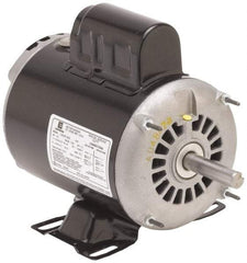 US Motors - 5 hp, ODP Enclosure, No Thermal Protection, 1,740 RPM, 230 Volt, 60 Hz, Single Phase Permanent Split Capacitor (PSC) Motor - Size 213T Frame, Rigid Mount, 1 Speed, Ball Bearings, 22 Full Load Amps, F Class Insulation - Apex Tool & Supply