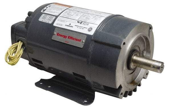 US Motors - 1.5 hp, ODP Enclosure, No Thermal Protection, 3,450 RPM, 208-230/460 Volt, 60 Hz, Three Phase Energy Efficient Motor - Size 56C Frame, C-Face/Base Mount, 1 Speed, Ball Bearings, 4.8-4.4/2.2 Full Load Amps, B Class Insulation, Reversible - Apex Tool & Supply