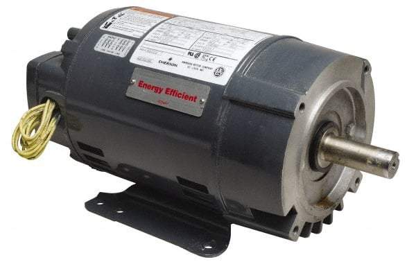 US Motors - 1 hp, ODP Enclosure, No Thermal Protection, 1,725 RPM, 208-220/440 Volt, 60/50 Hz, Three Phase Energy Efficient Motor - Size 56C Frame, C-Face Mount, 1 Speed, Ball Bearings, 3.6-3.6/1.8 Full Load Amps, A Class Insulation, Reversible - Apex Tool & Supply