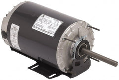 US Motors - 1.5 hp, TENV Enclosure, Auto Thermal Protection, 1,075 RPM, 208-230/460 Volt, 60 Hz, Single Phase Permanent Split Capacitor (PSC) Motor - Exact Industrial Supply