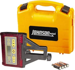 Johnson Level & Tool - Laser Level 4 AA Batteries, Laser Detector - Use With Red Beam Rotary Laser - Apex Tool & Supply
