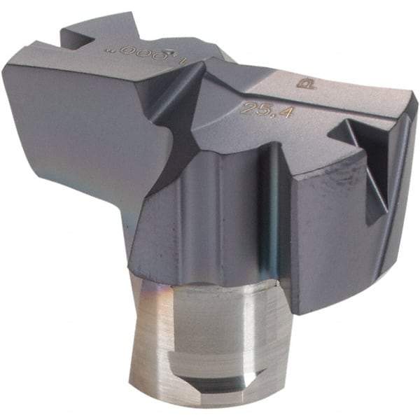 Iscar - Series FCP, 25.4mm Diam Grade IC908 Replaceable Drill Tip - Carbide, TiAlN/TiN Finish, 25 Seat Size - Apex Tool & Supply