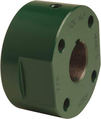 TB Wood's - 1-5/8" Bore, 3/8" x 3/16" Keyway Width x Depth, 3-5/8" Hub, 9 Flexible Coupling Hub - 3-5/8" OD, 1-31/32" OAL, Cast Iron, Order 2 Hubs, 2 Flanges & 1 Sleeve for Complete Coupling - Apex Tool & Supply