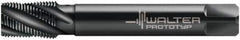 Walter-Prototyp - 1/16-27 NPT, 30° Helix, 3 Flutes, Modified Bottoming Chamfer, Oxide Finish, Cobalt, Spiral Flute Pipe Tap - Right Hand Flute, 0.315" Shank Diam, 0.5512" Thread Length, 0.2441" Square Size, Series 25567 - Exact Industrial Supply