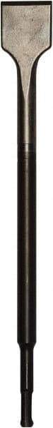 DeWALT - 1-1/2" Head Width, 12" OAL, 0.4" Shank Diam, Scaling Chisel - SDS Plus Drive, SDS Plus Shank, Steel - Apex Tool & Supply