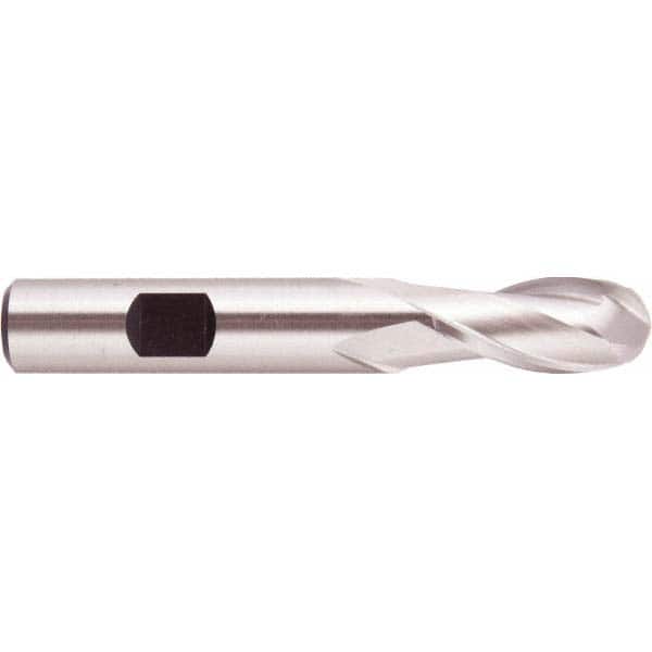 Regal Cutting Tools - 3/4" Diam, 1-5/8" LOC, 2 Flute High Speed Steel Ball End Mill - Apex Tool & Supply
