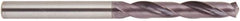 National Twist Drill - 9.8mm 140° Solid Carbide Jobber Drill - AlTiN Finish, Right Hand Cut, Spiral Flute, Straight Shank, 89mm OAL - Apex Tool & Supply