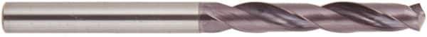 National Twist Drill - 5.6mm 140° Solid Carbide Jobber Drill - AlTiN Finish, Right Hand Cut, Spiral Flute, Straight Shank, 66mm OAL - Apex Tool & Supply