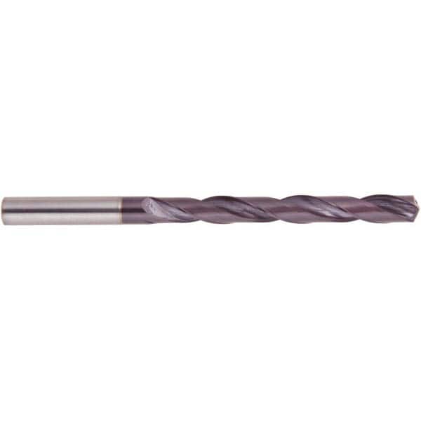 National Twist Drill - 11.2mm 140° Spiral Flute Solid Carbide Taper Length Drill Bit - Apex Tool & Supply