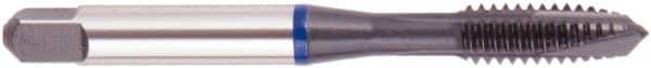 Regal Cutting Tools - M22x2.50 Metric, 3 Flute, Oxide Finish, Vanadium High Speed Steel Spiral Point Tap - Plug Chamfer, Right Hand Thread, 4-11/16" OAL, 0.697" Shank Diam, Series Triple Crown - Exact Industrial Supply