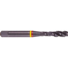 Regal Cutting Tools - 7/8-9 UNC 4 Flute 2B Bottoming Spiral Flute Tap - Powdered Metal, Oxide Finish, Right Hand Flute, Right Hand Thread, H6, Series Triple Crown - Apex Tool & Supply
