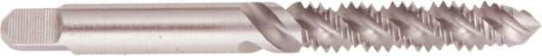 Regal Cutting Tools - M6x1.00 Metric Coarse, 3 Flute, Plug Chamfer, Bright Finish, High Speed Steel Spiral Flute STI Tap - Right Hand Flute, 2-1/2" OAL, 1" Thread Length - Exact Industrial Supply