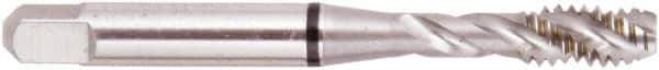 Regal Cutting Tools - 1/4-28 UNF 3 Flute 3B Modified Bottoming Spiral Flute Tap - High Speed Steel, Bright Finish, Right Hand Flute, Right Hand Thread, H3, Series Triple Crown - Exact Industrial Supply