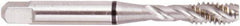 Regal Cutting Tools - M16x1.50 Metric 3 Flute Modified Bottoming Spiral Flute Tap - High Speed Steel, Bright Finish, 3-13/16" OAL, Right Hand Flute, Right Hand Thread, D6, Series Triple Crown - Apex Tool & Supply