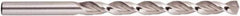 National Twist Drill - 3/8" 135° High Speed Steel Jobber Drill - Bright Finish, Right Hand Cut, Parabolic Flute, Straight Shank, 5" OAL, Split Point - Apex Tool & Supply