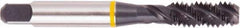 Regal Cutting Tools - 3/4-16 UNF 4 Flute 2B Bottoming Spiral Flute Tap - High Speed Steel, Oxide Finish, Right Hand Flute, Right Hand Thread, H5, Series Triple Crown - Apex Tool & Supply