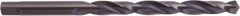 National Twist Drill - #1 118° High Speed Steel Jobber Drill - Oxide Finish, Right Hand Cut, Spiral Flute, Tanged Shank, 3-7/8" OAL - Apex Tool & Supply