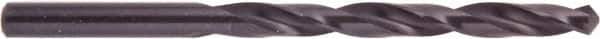 National Twist Drill - 9/32" 135° High Speed Steel Jobber Drill - Oxide Finish, Right Hand Cut, Spiral Flute, Straight Shank, 4-1/4" OAL, Split Point - Apex Tool & Supply