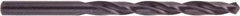 National Twist Drill - 9/32" 135° High Speed Steel Jobber Drill - Oxide Finish, Right Hand Cut, Spiral Flute, Straight Shank, 4-1/4" OAL, Split Point - Apex Tool & Supply